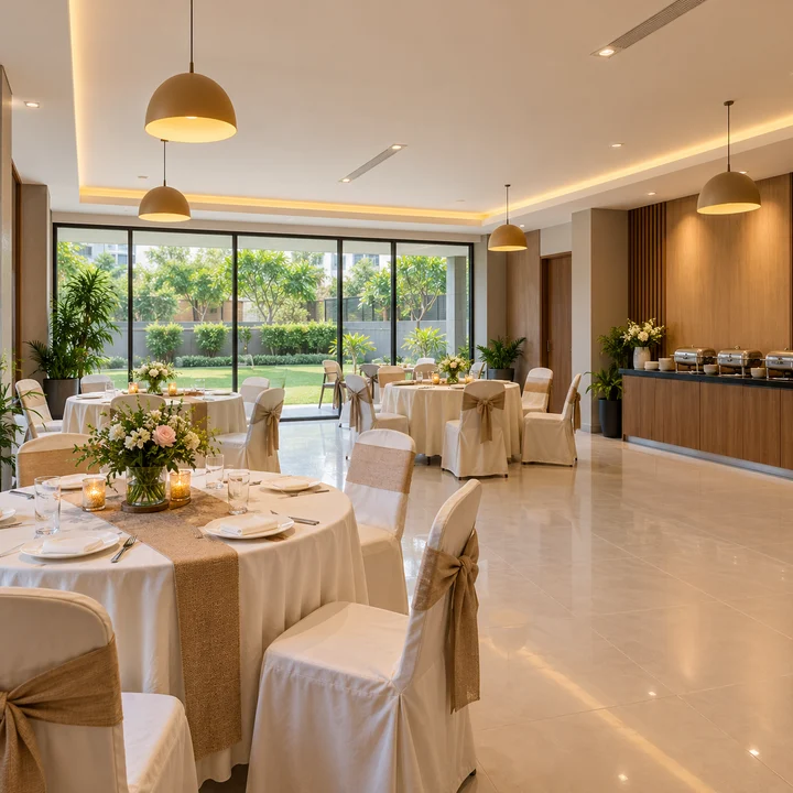 Splendid Evora party hall set for a family celebration, artist's impression Splendid Evora party hall set for a family celebration, artist's impression